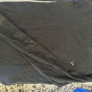 American Eagle Outfitters Thermal Charcoal Long Sleeve Tee